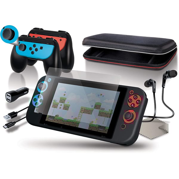 dreamGEAR Starter Kit Accessories for Nintendo Switch, Bundle,