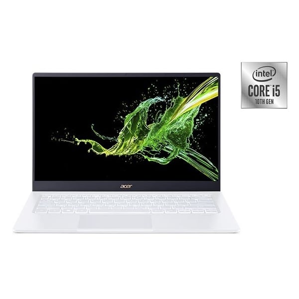 Acer Swift 5 SF514-54GT-54PK Laptop - Core i5 1GHz 8GB 512GB 2GB Win10 14inch FHD Moonlight White