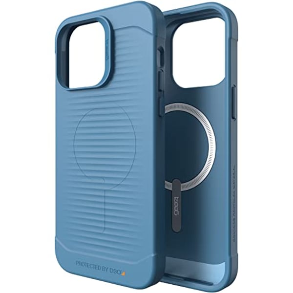Gear4 Havana Snap designed for iPhone 14 Pro MAX case cover compatible with MagSafe with D3O Impact Protection upto 10 Feet / 3 Meter- Blue Gear4 Havana Snap designed for iPhone 14 Pro MAX case cover compatible with MagSafe with D3O Impact Protection upto 10 Feet / 3 Meter- Blue