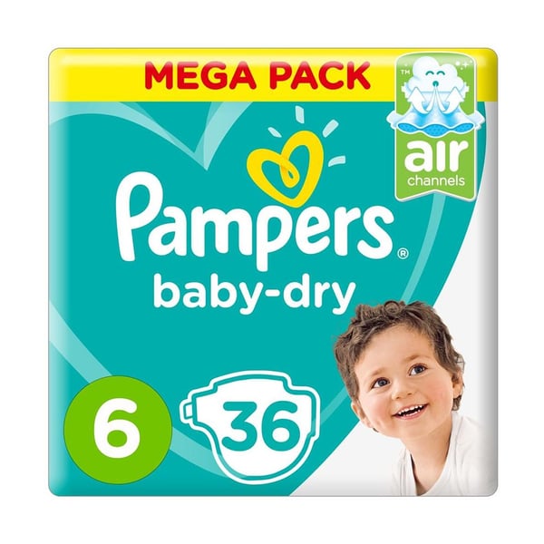 Pampers Active Baby Dry Jumbo Pack 6 XXL 36's