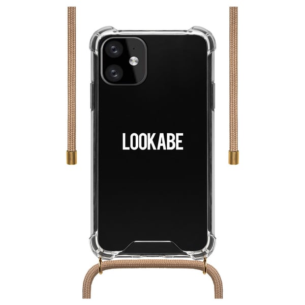 Lookabe Necklace Clear Case & Cord iPhone 11 Nude