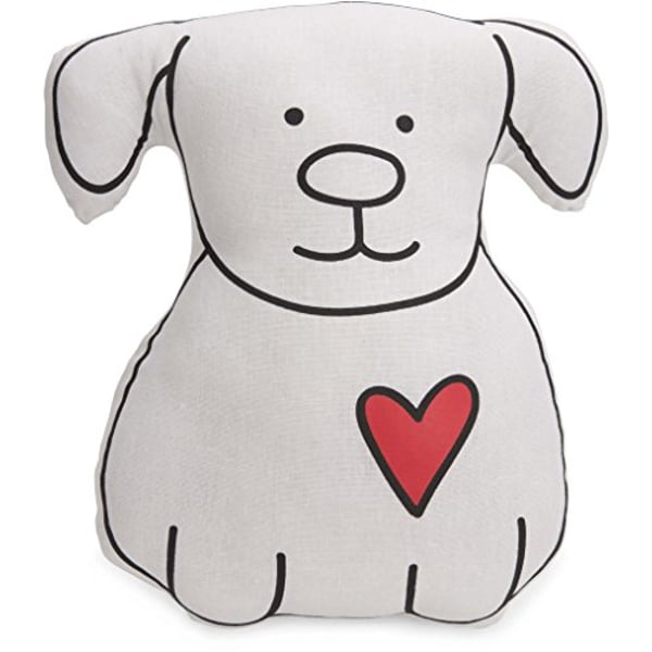 Pavilion Gift Company Blobby Woof You White Dog Decorative Throw Pillow
