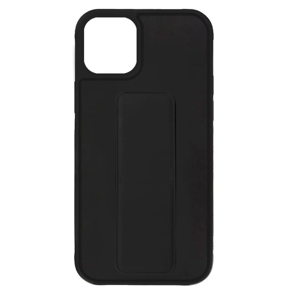 Margoun case for iPhone 14 with Hand Grip Foldable Magnetic Kickstand Wrist Strap Finger Grip Cover 6.1 inch Black
