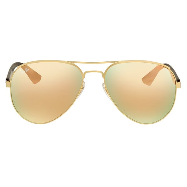 Rayban Aviator Gold Metal Unisex Sunglasses - RB3523-112/2Y-59 Rayban Aviator Gold Metal Unisex Sunglasses - RB3523-112/2Y-59