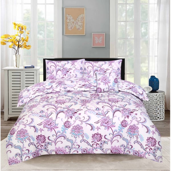 Style Nasma Single Fitted Bed Sheet Set Becen Pink
