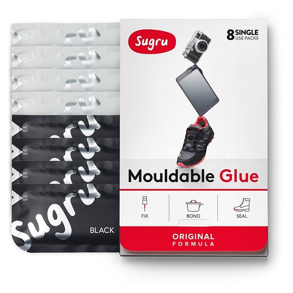 Sugru Mouldable Adhesive Glue 8 In 1 Pack Black/White SBW8 Sugru Mouldable Adhesive Glue 8 In 1 Pack Black/White SBW8