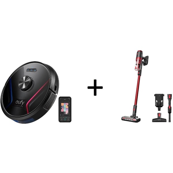 Eufy RoboVac X8 Hybrid Robotic Vacuum Cleaner Black T2261K11 + Eufy Home Vac S11 Lite Vaccum T2503K91