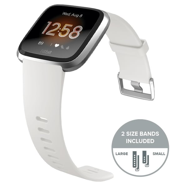 Fitbit Versa Lite Edition Smart Watch - White/Silver Aluminum Fitbit Versa Lite Edition Smart Watch - White/Silver Aluminum