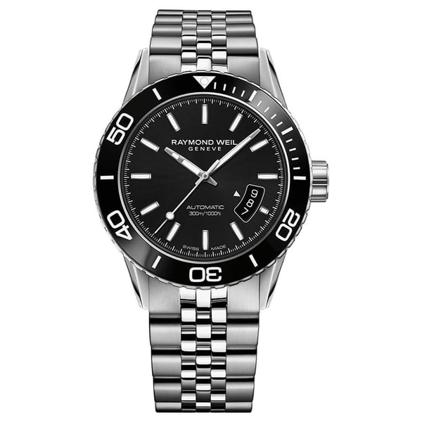 Raymond weil 2760-ST1-20001 Freelancer Men's Watch Black Steel stainless