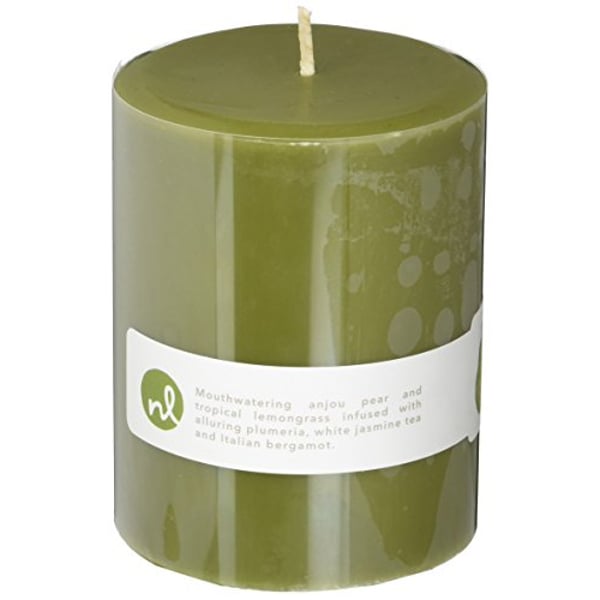Northern Lights Candles Anjou Pear & Lemongrass Fragrance Palette Pillar Candle, 3 X 4 Northern Lights Candles Anjou Pear & Lemongrass Fragrance Palette Pillar Candle, 3 X 4