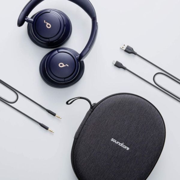 Anker A3028031 Wireless Over Ear Headphones Midnight Blue Anker A3028031 Wireless Over Ear Headphones Midnight Blue