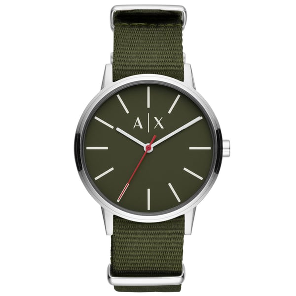 Armani Exchange Cayde Olive Green Fabric Men Watch AX2709 Armani Exchange Cayde Olive Green Fabric Men Watch AX2709