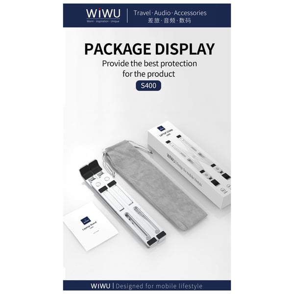 WIWU S400 Laptop Stand Silver