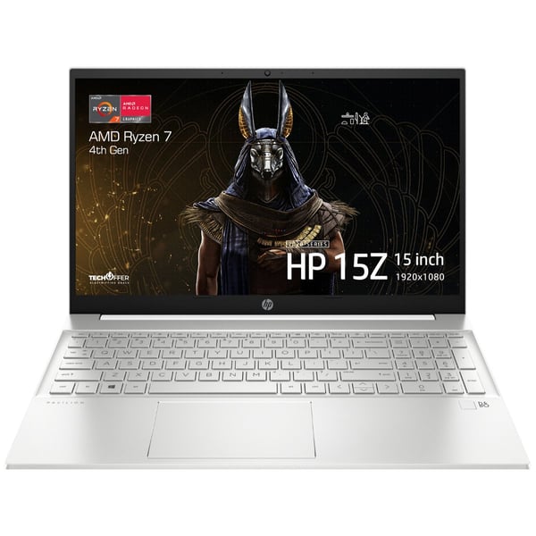 HP Pavilion 15z-eh Laptop AMD Ryzen 7-4700u 2.0GHz 16GB 512GB SSD AMD Radeon Graphics Win10 15.6inch FHD Natural Silver English Keyboard HP Pavilion 15z-eh Laptop AMD Ryzen 7-4700u 2.0GHz 16GB 512GB SSD AMD Radeon Graphics Win10 15.6inch FHD Natural Silver English Keyboard