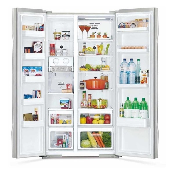 Hitachi Side By Side Refrigerator 700 Litres RS700PUK2GBK Hitachi Side By Side Refrigerator 700 Litres RS700PUK2GBK