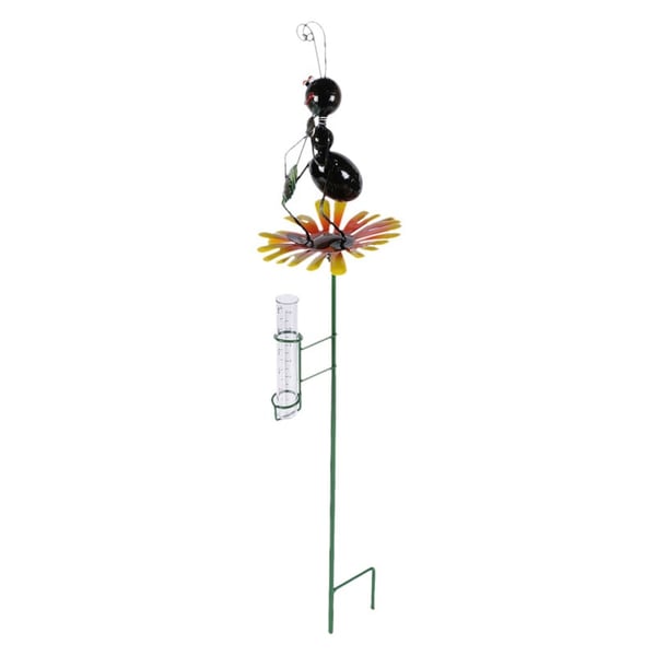 Black Ant Metal Rainfall Measurer Décor Black Ant Metal Rainfall Measurer Décor