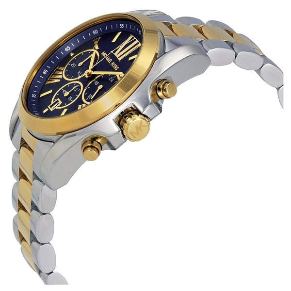 michael kors two tone bradshaw watch