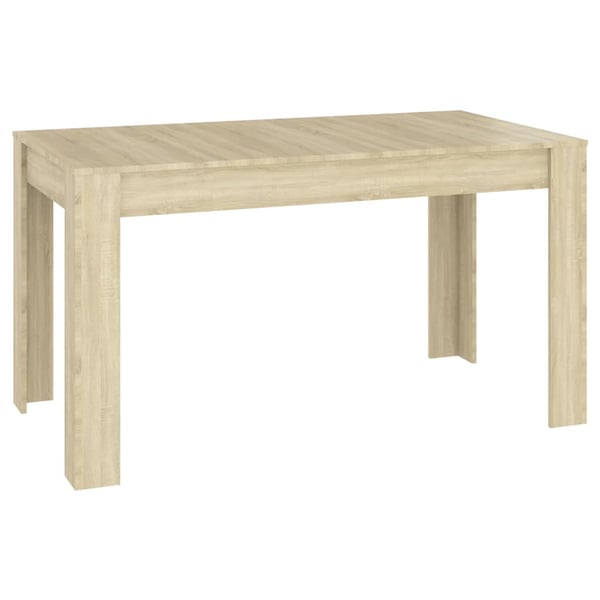 Vidaxl Dining Table Sonoma Oak 140x74.5x76 Cm Engineered Wood