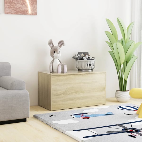 Vidaxl Storage Chest Sonoma Oak 84x42x46 Cm Engineered Wood