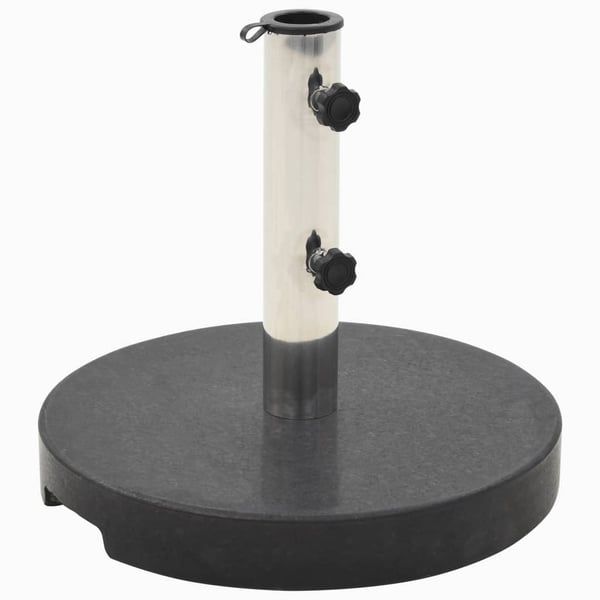 Vidaxl Parasol Base Granite 20 Kg Round Black