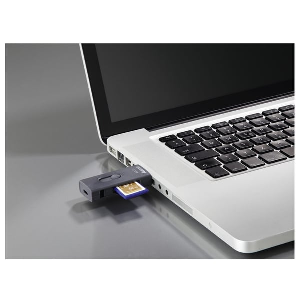 Hama USB Type A/Type C Card Reader Grey 135753