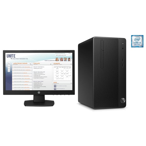 HP 290 G2 Microtower Desktop - Core i3 3.6GHz 4GB 1TB Shared No OS English Keyboard