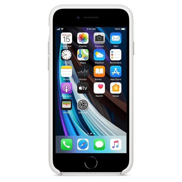 Apple Silicone Case White For iPhone SE Apple Silicone Case White For iPhone SE