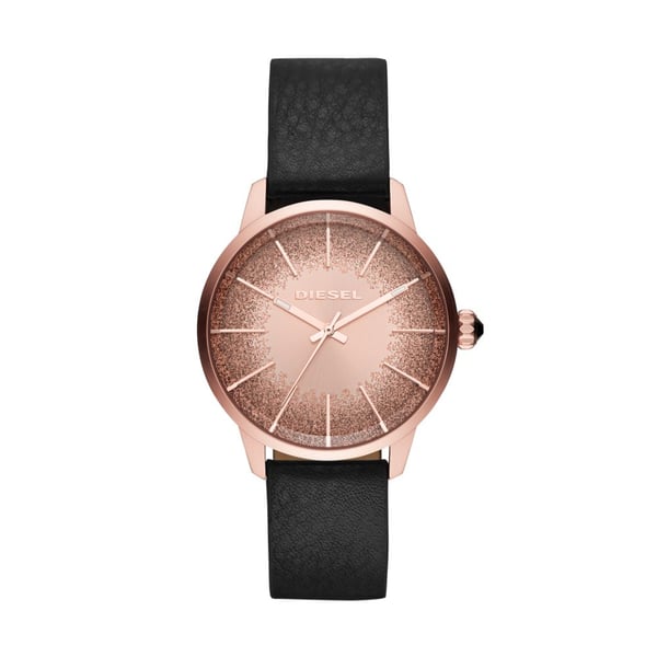 Diesel Castilla Black Leather Women Watch DZ5595