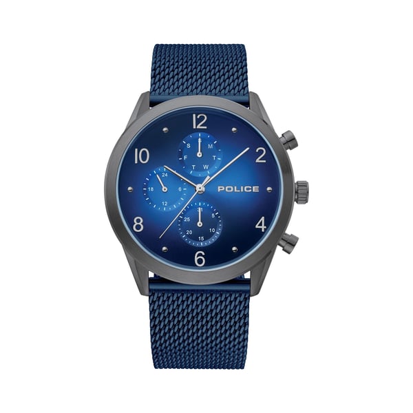 Buy Police Silfra Blue Mesh Analog Men Watch 15922JSU 03MMBL Online in UAE Sharaf DG