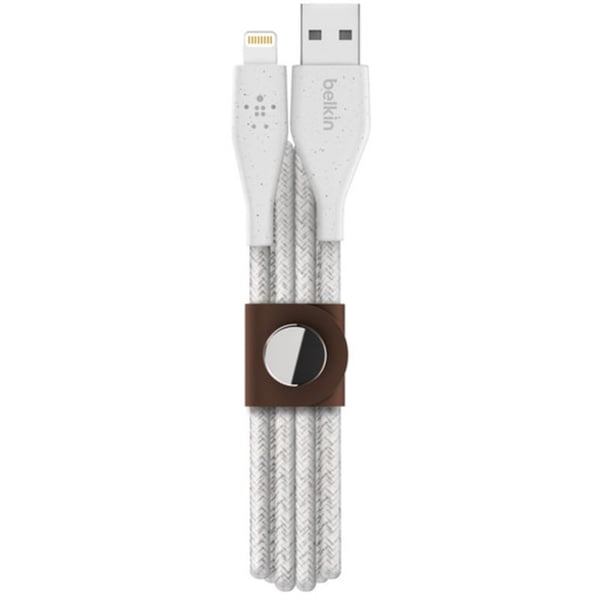 Belkin Duratek™ Plus Lightning To Usb-A Cable With Strap, 1.2M, White