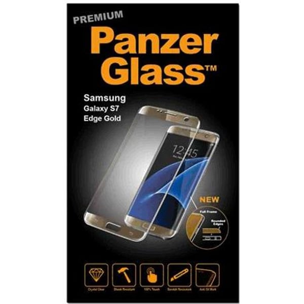 Panzerglass 1049 Premium Tempered Glass Screen Protector For Samsung Galaxy S7 Edge Gold