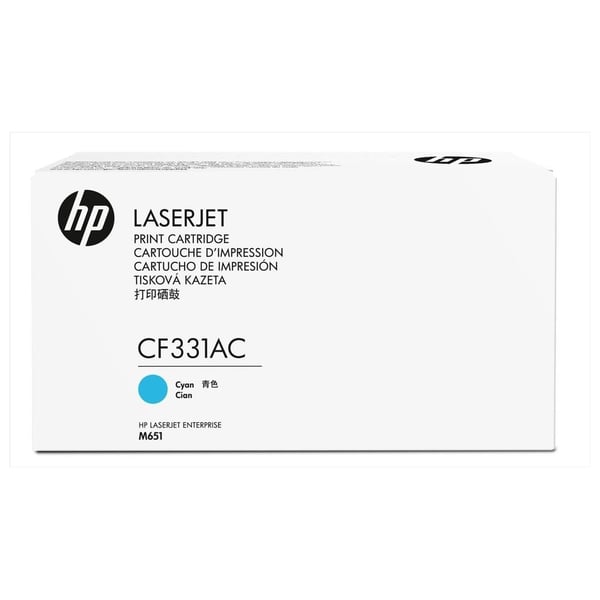 HP 654A CF331AC Cyan Original Laserjet Toner Cartridge HP 654A CF331AC Cyan Original Laserjet Toner Cartridge