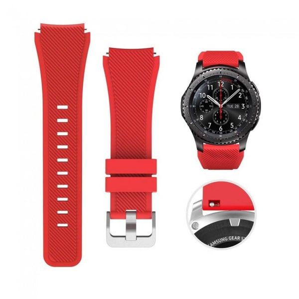 Margoun Samsung Gear S3 Frontier and Classic Replacement Band - Red Margoun Samsung Gear S3 Frontier and Classic Replacement Band - Red