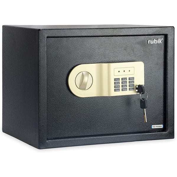 Buy Rubik Large Safe Box A4 Documents Size For Home Office With Key And