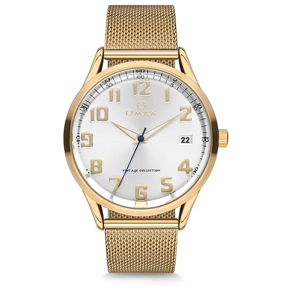 Omax Vintage Collection Gold Mesh Analog Watch For Unisex VC07G61A Omax Vintage Collection Gold Mesh Analog Watch For Unisex VC07G61A