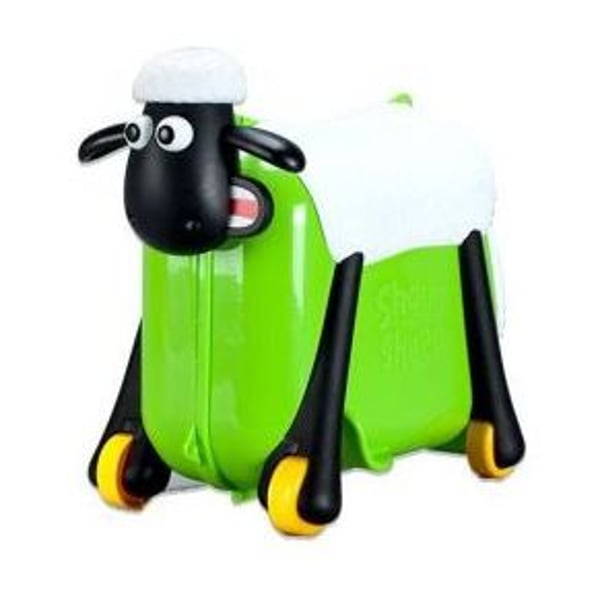 Saipo SC0017 Shaun The Sheep Ride On Suit Case Green