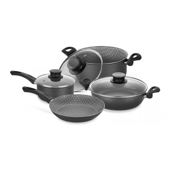 Tramontina 7pcs Cookware Set Paris Black Tramontina 7pcs Cookware Set Paris Black