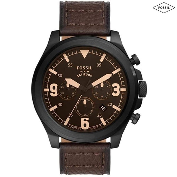 Fossil Mens Latitude Stainless Steel Watch - Fs5751