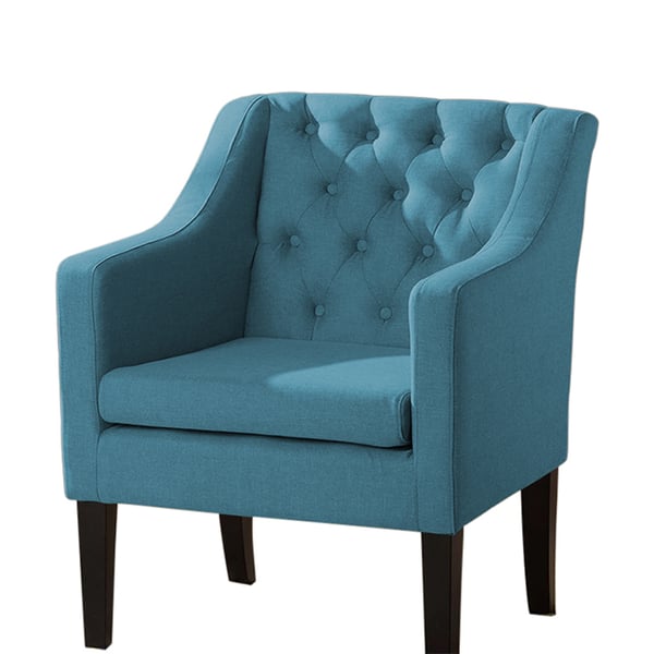 Asghar Furniture - Gloria Premium Button-tufted Chair - Light Blue