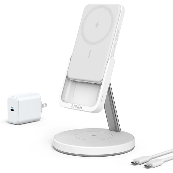 Anker 633 Maggo Magnetic Wireless Charger White Anker 633 Maggo Magnetic Wireless Charger White