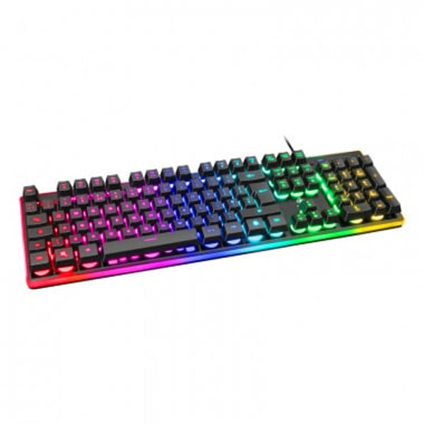 Deltaco Gaming Gam-021-rgb-uk Ergonomic S-shape Rgb Membrane Switches Full Size Uk Layout Anti-ghosting Black Gaming Keyboard Deltaco Gaming Gam-021-rgb-uk Ergonomic S-shape Rgb Membrane Switches Full Size Uk Layout Anti-ghosting Black Gaming Keyboard