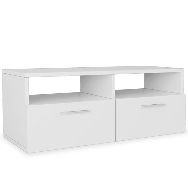 vidaXL TV Cabinet Engineered Wood 95x35x36 cm White vidaXL TV Cabinet Engineered Wood 95x35x36 cm White