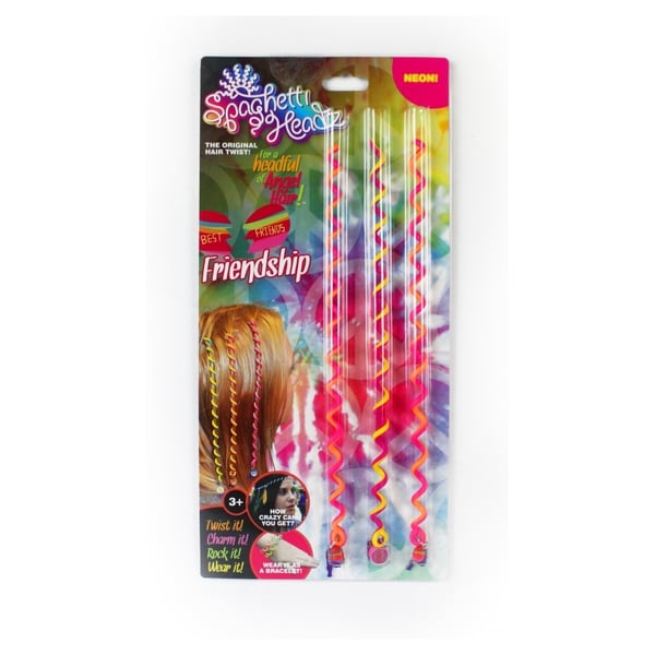 Spaghetti Headz Friendship 3 pack Neon