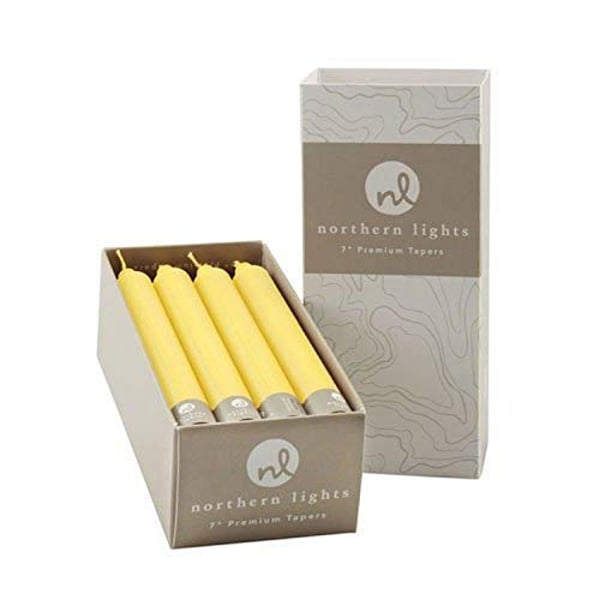Buy Northern Lights Candles Nlc Premium Tapers 12Pc Lemon Zest 7 Inch