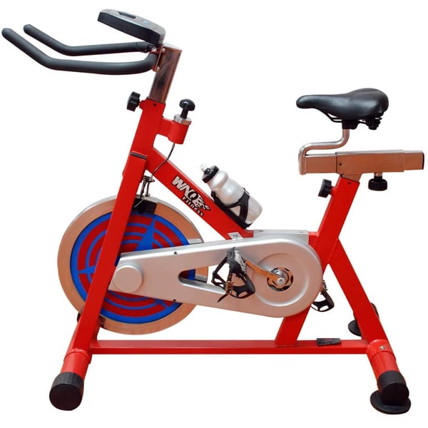 Sparnod Fitness SSB-21/WNQ-318M1 Spin Bike Exercise Cycle for Home Gym (Free Installation Service) - with 21kg Solid Crome Flywheel - Heavy Duty Indoor Stationary Cycling Trainer Machine Sparnod Fitness SSB-21/WNQ-318M1 Spin Bike Exercise Cycle for Home Gym (Free Installation Service) - with 21kg Solid Crome Flywheel - Heavy Duty Indoor Stationary Cycling Trainer Machine