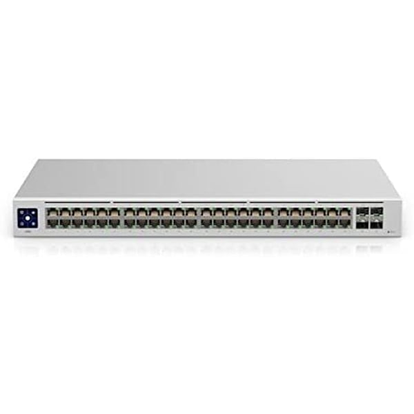 Ubiquiti UniFi Switch 48-Port Gigabit Switch With 4 SFP 1G Ports, SMB Layer 2, 1.3 touch LCM, 40W White Ubiquiti UniFi Switch 48-Port Gigabit Switch With 4 SFP 1G Ports, SMB Layer 2, 1.3 touch LCM, 40W White