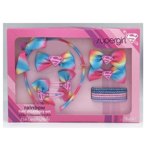 Supergirl Rainbow Hair Accessory Set Supergirl Rainbow Hair Accessory Set