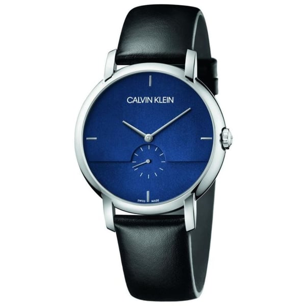 Calvin Klein Established Black Leather Unisex Watch K9H2X1-CN