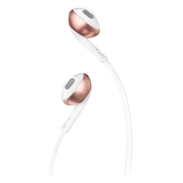 JBL T205 Wired Earbud Headphone Rose Gold