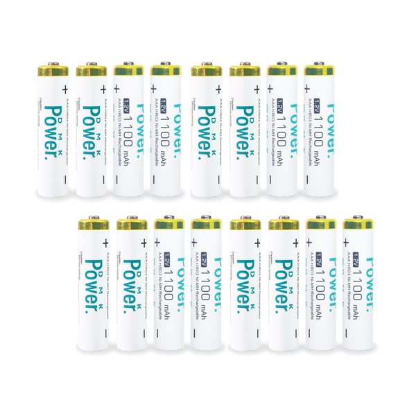 Dmk Power 16 Pcs Rechargeable Aaa Batteries ,1100mah High Capacity Batteries 1.2v Nimh Low Self Discharge For House Hold Devices, Toys, Remote, Etc... Dmk Power 16 Pcs Rechargeable Aaa Batteries ,1100mah High Capacity Batteries 1.2v Nimh Low Self Discharge For House Hold Devices, Toys, Remote, Etc...